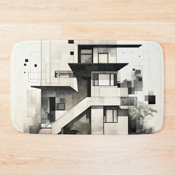 Item preview, Explore "Simplistic & Minimalistic Japanese House" Architecture with a Bauhaus Touch designed and sold by ArtificialGenes.