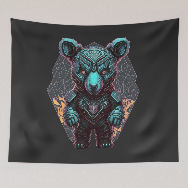 Item preview, Horror teddy from the future designed and sold by Minpadesign.