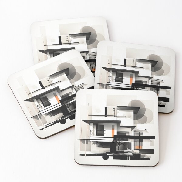 Item preview, Explore "Simplistic & Minimalistic Japanese House" Architecture with a Bauhaus Touch designed and sold by ArtificialGenes.
