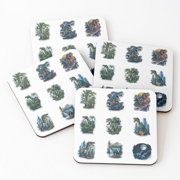 Item preview, Complete package adhesive dinosaurs decorations for children designed and sold by Carlos Gudino.