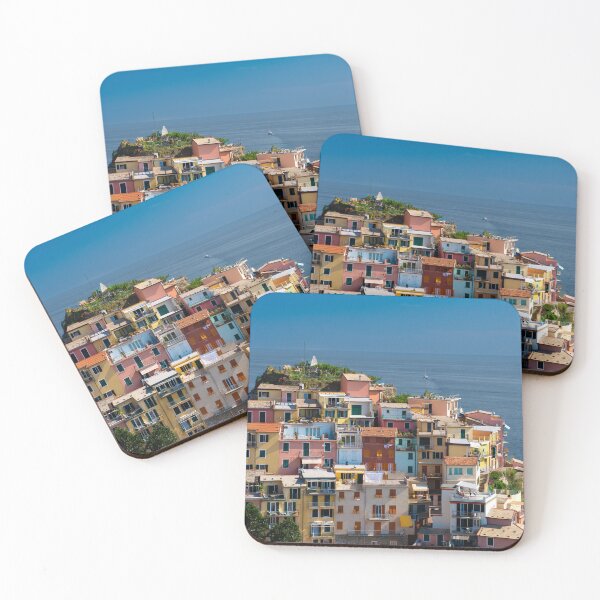 Item preview, View on the cliff town of Manarola, one of the colorful Cinque Terre on the Italian west coast designed and sold by Dolfilms.