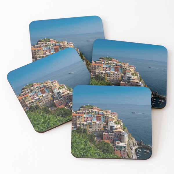 Item preview, View on the cliff town of Manarola, one of the colorful Cinque Terre on the Italian west coast designed and sold by Dolfilms.