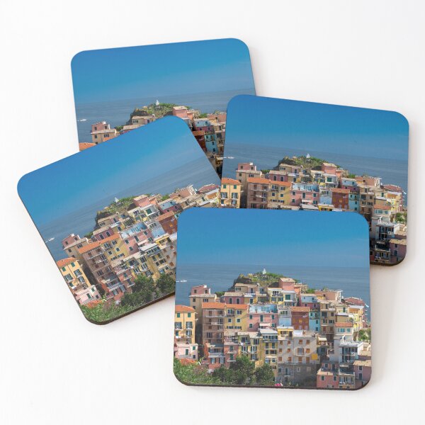 Item preview, View on the cliff town of Manarola, one of the colorful Cinque Terre on the Italian west coast designed and sold by Dolfilms.