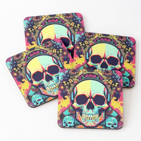 Item preview, alienlove 24 good mood lucky funny skull designed and sold by alienlove-8.