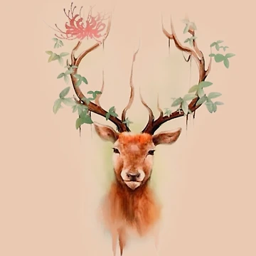 Artwork thumbnail, Cerf by Collection de trésors