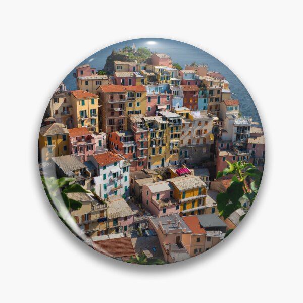Item preview, View on the cliff town of Manarola, one of the colorful Cinque Terre on the Italian west coast designed and sold by Dolfilms.