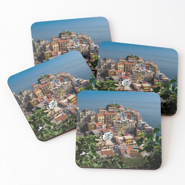 Item preview, View on the cliff town of Manarola, one of the colorful Cinque Terre on the Italian west coast designed and sold by Dolfilms.