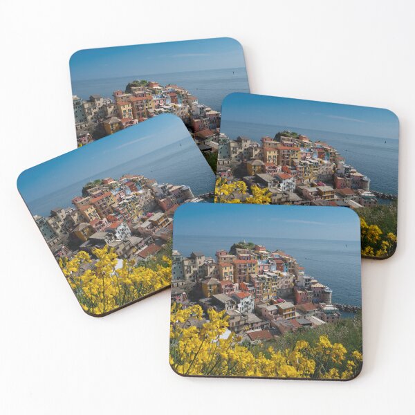 Item preview, View on the cliff town of Manarola, one of the colorful Cinque Terre on the Italian west coast designed and sold by Dolfilms.