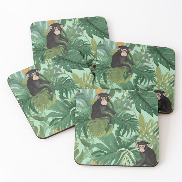 Item preview, Wise old monkey perched in a serene forest canopy designed and sold by StrawberryJolly.