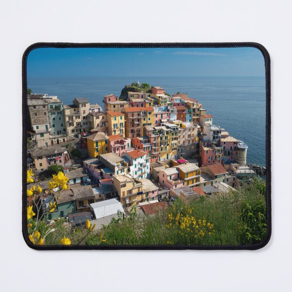 Item preview, View on the cliff town of Manarola, one of the colorful Cinque Terre on the Italian west coast designed and sold by Dolfilms.