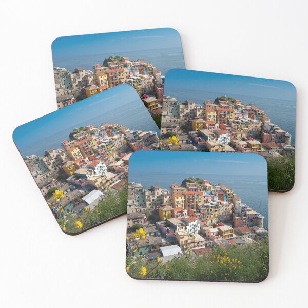 Item preview, View on the cliff town of Manarola, one of the colorful Cinque Terre on the Italian west coast designed and sold by Dolfilms.