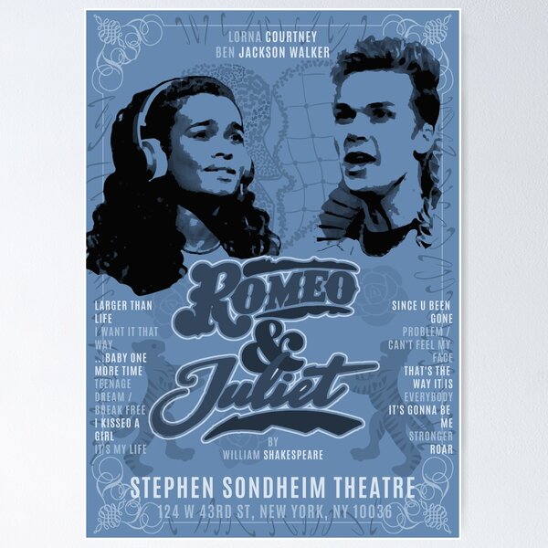 Item preview, Romeo & Juliet Programme Poster (Blue) designed and sold by Eleanorsegod.