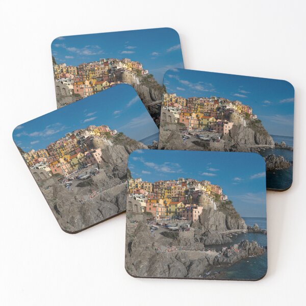 Item preview, View on the cliff town of Manarola, one of the colorful Cinque Terre on the Italian west coast designed and sold by Dolfilms.
