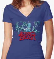 ALTERED BEAST - CLASSIC ARCADE (V1) Women's Fitted V-Neck T-Shirt