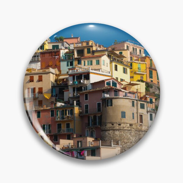 Item preview, View on the cliff town of Manarola, one of the colorful Cinque Terre on the Italian west coast designed and sold by Dolfilms.