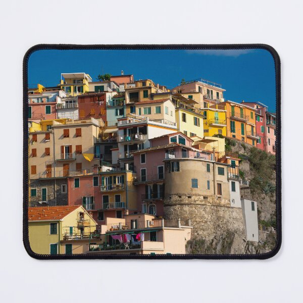 Item preview, View on the cliff town of Manarola, one of the colorful Cinque Terre on the Italian west coast designed and sold by Dolfilms.