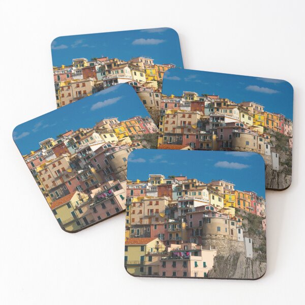 Item preview, View on the cliff town of Manarola, one of the colorful Cinque Terre on the Italian west coast designed and sold by Dolfilms.