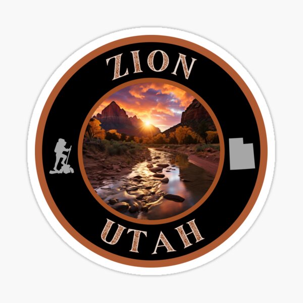 Vista previa del artículo con la obra «Parque Nacional Zion, Utah», diseñado y vendido por MojaveTradePost.
