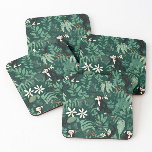 Item preview, Acrobatic monkey swinging through the lush jungle canopy designed and sold by StrawberryJolly.