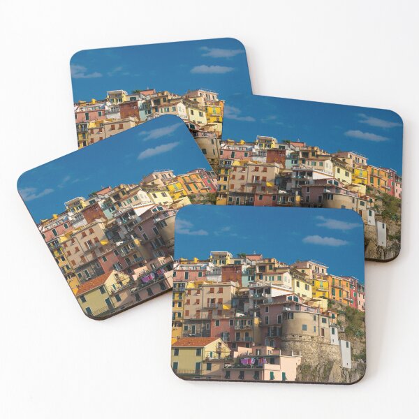 Item preview, View on the cliff town of Manarola, one of the colorful Cinque Terre on the Italian west coast designed and sold by Dolfilms.