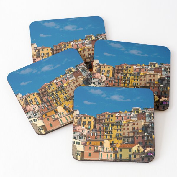 Item preview, View on the cliff town of Manarola, one of the colorful Cinque Terre on the Italian west coast designed and sold by Dolfilms.