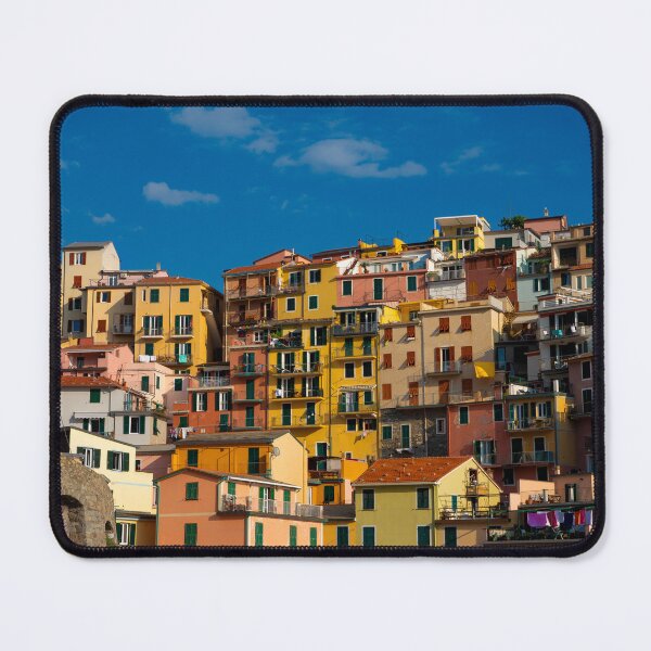Item preview, View on the cliff town of Manarola, one of the colorful Cinque Terre on the Italian west coast designed and sold by Dolfilms.