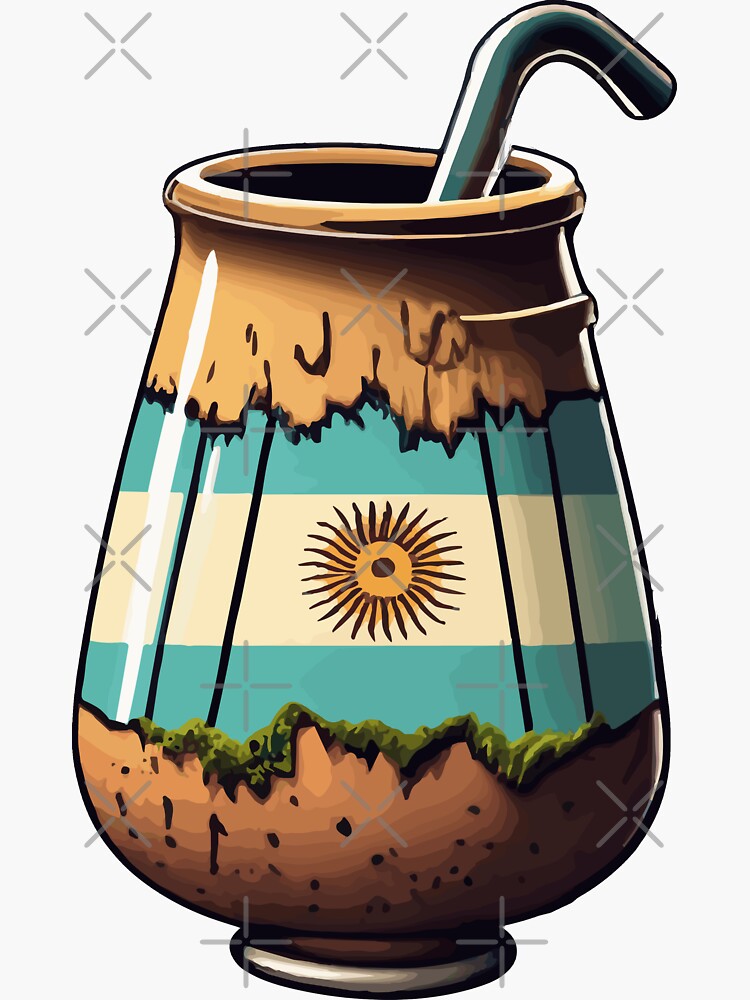 Yerba Mate Argentina flag Photographic Print for Sale by