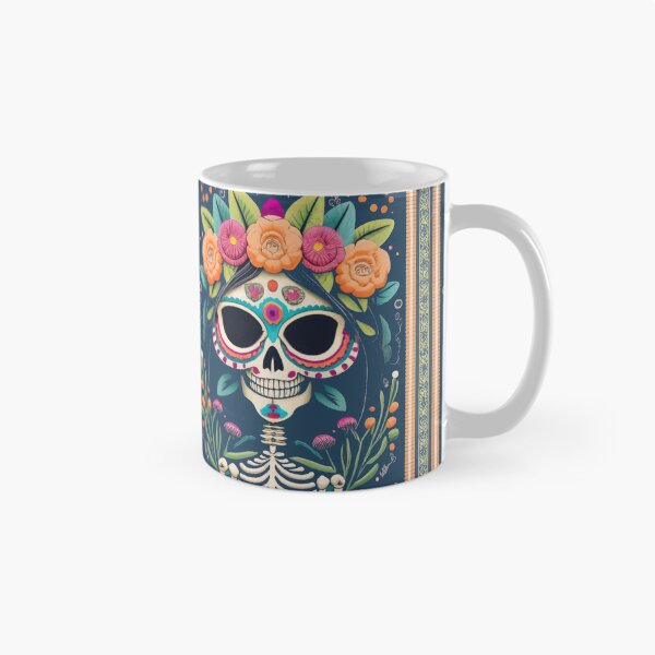 Item preview, Day of the Dead Calavera Catrina  female skeleton flower hat designed and sold by JaroDesign2023.