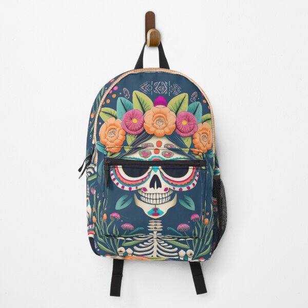 Item preview, Day of the Dead Calavera Catrina female skeleton flower hat designed and sold by JaroDesign2023.