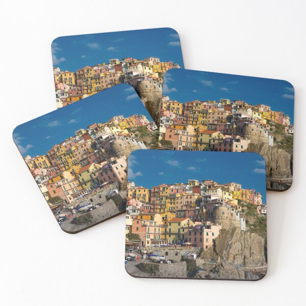 Item preview, View on the cliff town of Manarola, one of the colorful Cinque Terre on the Italian west coast designed and sold by Dolfilms.