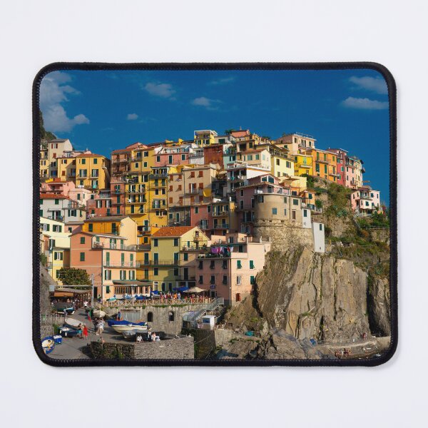 Item preview, View on the cliff town of Manarola, one of the colorful Cinque Terre on the Italian west coast designed and sold by Dolfilms.