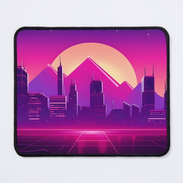 Item preview, Retrowave City Landscape designed and sold by BadLuckByDesign.