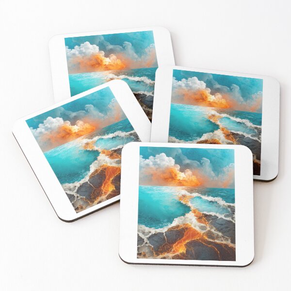 Item preview, Modern Interior Decor: Ocean Marble Abstract| Wall art designed and sold by Merakiartshop.