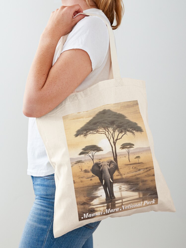 Maasai Mara Women's Tribal Jewelry Print Tote Bag