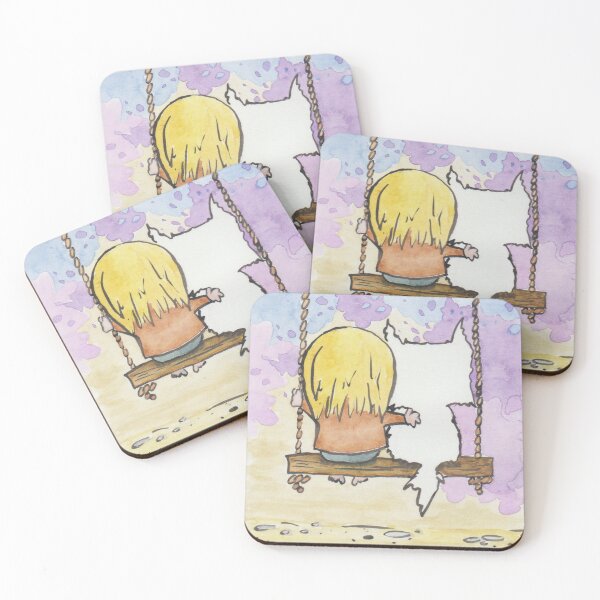 Item preview, Ande & Lily on a tree swing designed and sold by Pat Rooker Studio.