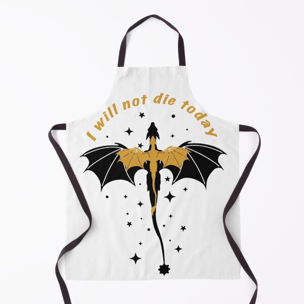 Item preview, Black and Gold "I will not die today" starry dragons designed and sold by Celticrose721.