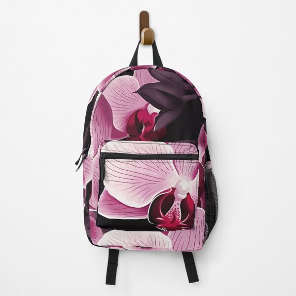 Item preview, Orchid pathway in a botanical garden, a floral journey designed and sold by StrawberryJolly.