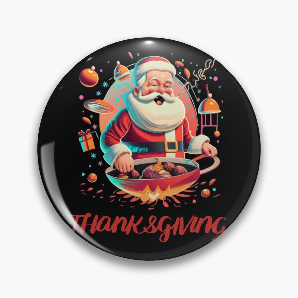 Item preview, Santa Claus as Thanksgiving Chef designed and sold by ArtFeverShop.