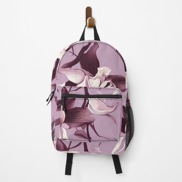 Item preview, Orchid garden at sunset, a tranquil floral reflection designed and sold by StrawberryJolly.