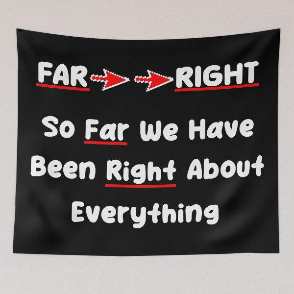 Item preview, FAR RIGHT - So Far We Have Been Right About Everything designed and sold by Oaks Creations.