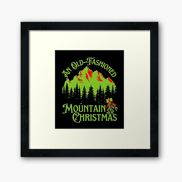 Item preview, An Old-Fashioned Mountain Christmas designed and sold by TimelessLocales.