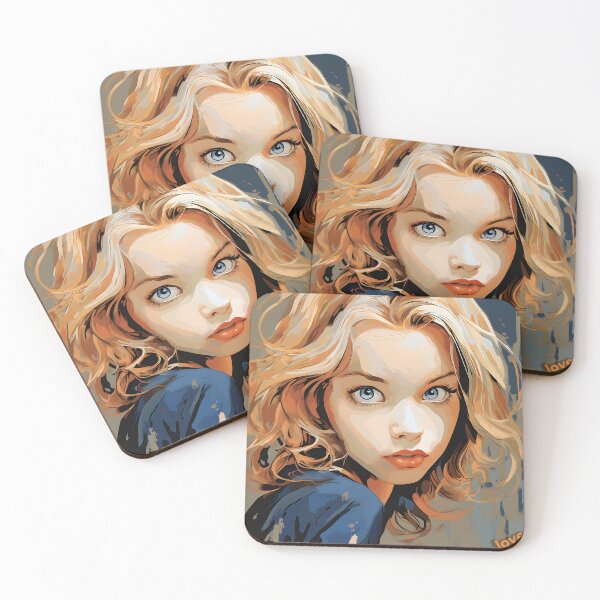 Item preview, Beautiful Girl With Mesmerizing Gaze designed and sold by inkArtistryfine.