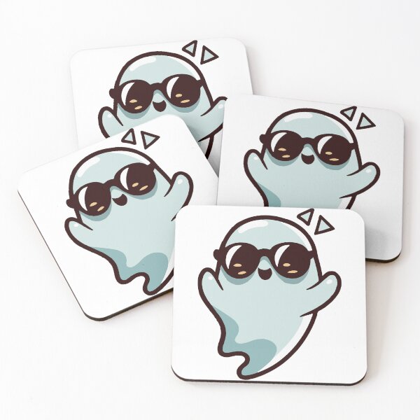 Item preview, Cute Happy Ghost In Sunglasses designed and sold by MonkaDesigns.