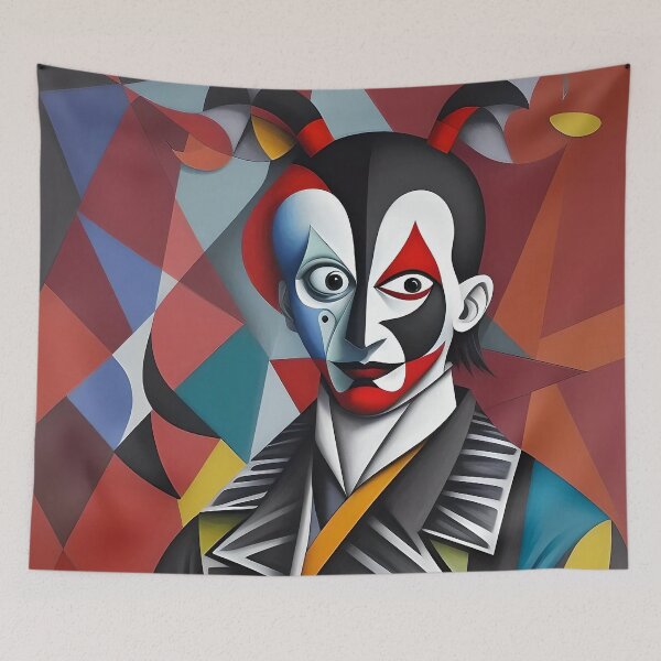 Item preview, Famous Cubist Master in a Colorful and Distorted World designed and sold by artmanikin.