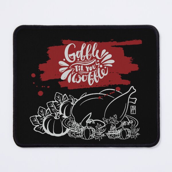 Item preview, Gobble til you wobble - Happy Thanksgiving Day - Funny Turkey designed and sold by ArtProjectShop.