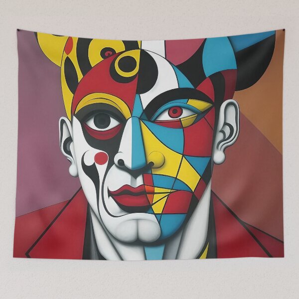 Item preview, A Colorful and Geometric Artwork that Challenges the Viewers’ Expectations designed and sold by artmanikin.