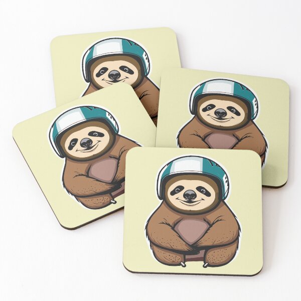 Item preview, Sloth wearing Racing Helmet designed and sold by nateross40.