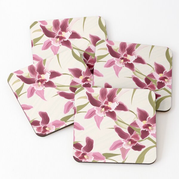 Item preview, Orchid pathway in the garden, a floral escape designed and sold by StrawberryJolly.