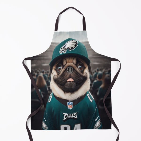 Item preview, Pug Dog Wearing Eagles Gear  designed and sold by PhillySportz.