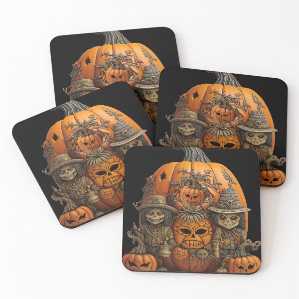Item preview, witches and pumpkins, Skull, skeleton, cat girl, pumpkins and cats, Ghost, PUMPKINS, HALLOWEEN, spider, cat, scary house, scary forest designed and sold by PRYMULLART.
